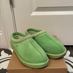 UGG Kids Lime Green Slippers